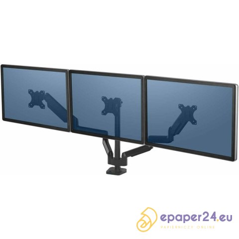Ramię na 3 monitory Fellowes Platinum poziome czarne Ramię na 3 monitory Fellowes Platinum poziome czarne