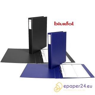 Segregator do akt osobowych Biurfol A4/4cm 2R granatowy