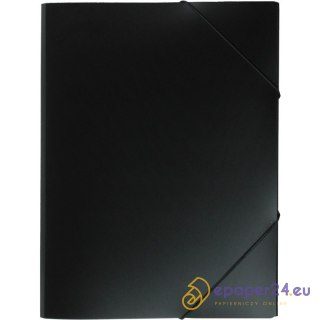 TECZKA PP Z GUMKĄ BIURFOL A4/25mm CZARNA