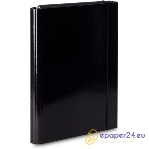 TECZKA SKRZYDŁOWA Z GUMKĄ A4 40mm CZARNA TECZKA SKRZYDŁOWA Z GUMKĄ A4 40mm CZARNA