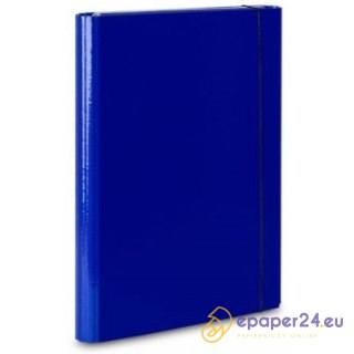 TECZKA SKRZYDŁOWA Z GUMKĄ A4 40mm NIEBIESKA