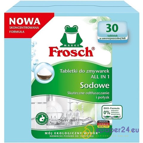 Tabletki do zmywarki Frosch All-in-1 Lemon Sodowe (30) Tabletki do zmywarki Frosch All-in-1 Lemon Sodowe (30)