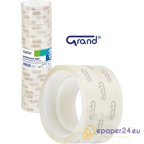 Taśma biurowa Grand 24mm/10m transparentna (6) Taśma biurowa Grand 24mm/10m transparentna (6)
