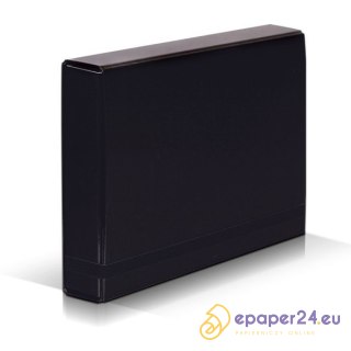 Teczka kartonowa z gumką VauPe Caribic Box A4/50mm czarna
