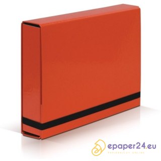 Teczka kartonowa z gumką VauPe Caribic Box A4/50mm czerwona