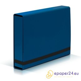 Teczka kartonowa z gumką VauPe Caribic Box A4/50mm niebieska