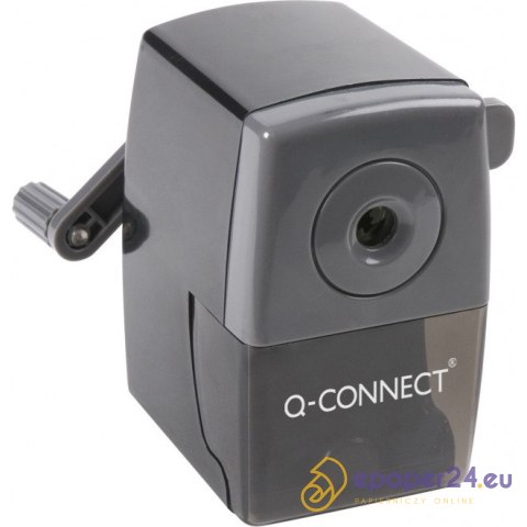 Temperówka na korbkę Q-Connect czarna Temperówka na korbkę Q-Connect czarna