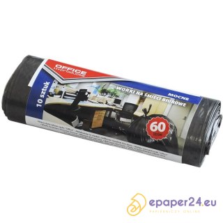 Worki na śmieci Office Products 60L LDPE czarne (10)