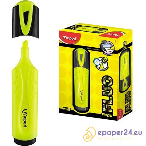 ZAKREŚLACZ MAPED FLUO PEPS ŻÓŁTY ZAKREŚLACZ MAPED FLUO PEPS ŻÓŁTY