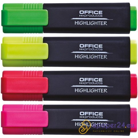 Zakreślacze Office Products 4 kolory Zakreślacze Office Products 4 kolory