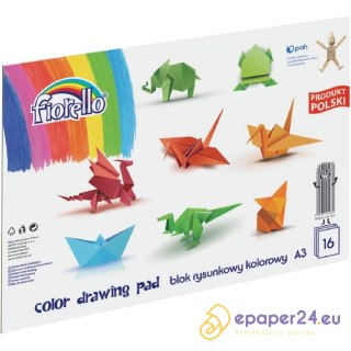 Blok rysunkowy Fiorello A3/16k kolorowy