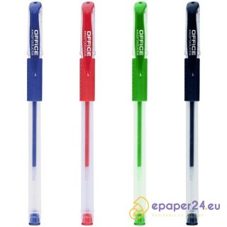 Długopis żelowy Office Products 0.5mm zielony