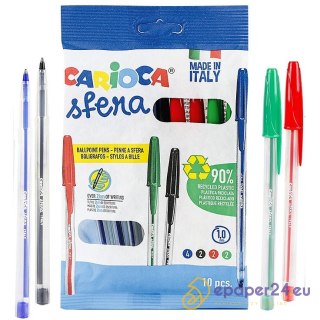 Długopisy Carioca Sfera 10 kolorów