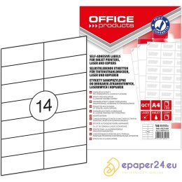 Etykiety Office Products A4 105x42.3mm białe (100)