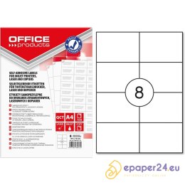 Etykiety Office Products A4 105x74mm białe (100)