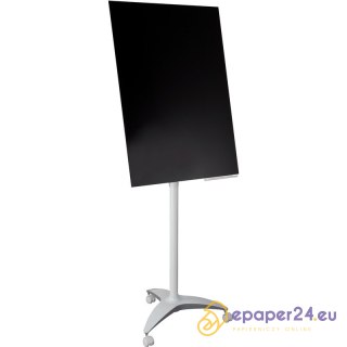 FLIPCHART SZKLANY 2X3 MOBILNY CZARNY
