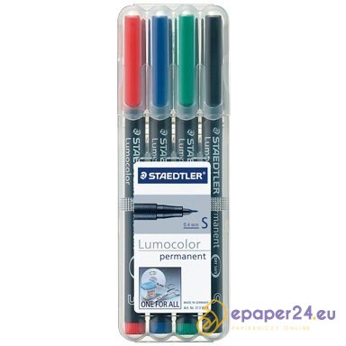 FOLIOPISY STAEDTLER LUMOCOLOR S 4 KOLORY FOLIOPISY STAEDTLER LUMOCOLOR S 4 KOLORY