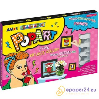 Farby witrażowe Amos Popart 22ml x6 kolorów