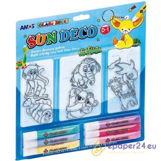 Farby witrażowe Amos Sun Deco 10.5ml x6 kolorów