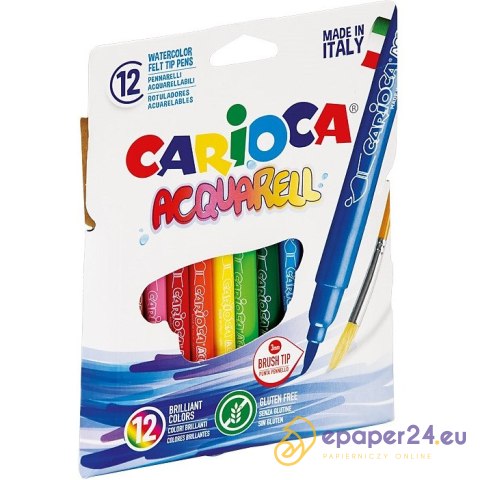 Flamastry Carioca Acquarell 12 kolorów Flamastry Carioca Acquarell 12 kolorów
