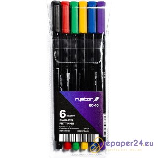 Flamastry Rystor RC-10 6 kolorów