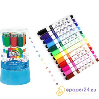 Flamastry stemple Fiorello GR-F205 12 kolorów