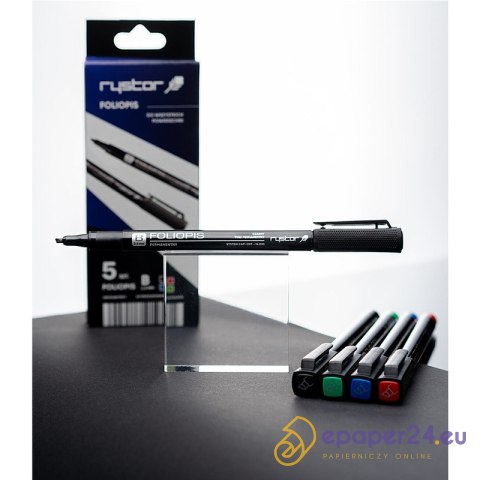 Foliopisy permanentne Rystor FB-25 2.5mm 4 kolory (5) Foliopisy permanentne Rystor FB-25 2.5mm 4 kolory (5)