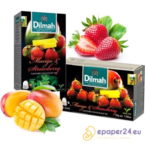 Herbata Dilmah Mango i truskawki (20) Herbata Dilmah Mango i truskawki (20)