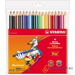 KREDKI STABILO TRIO 18 KOLORÓW