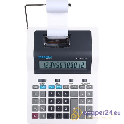 Kalkulator Donau Tech K-DT8121-09 biały Kalkulator Donau Tech K-DT8121-09 biały