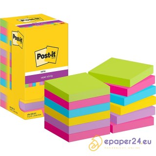 Karteczki Post-it Super Sticky 76x76mm (654-12SS-UC) (12x90)