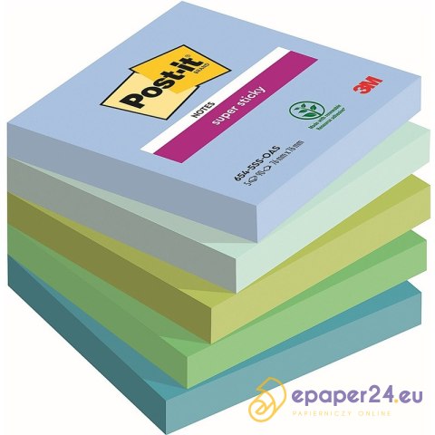 Karteczki Post-it Super Sticky 76x76mm (654-5SS-OAS) (5x90) Karteczki Post-it Super Sticky 76x76mm (654-5SS-OAS) (5x90)