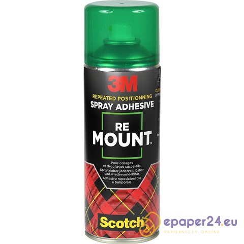 Klej w sprayu 3M ReMount 400ml Klej w sprayu 3M ReMount 400ml