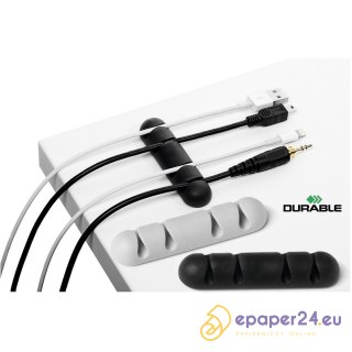 Klipsy do kabli Durable Cavoline Clip 4 grafitowe (2)