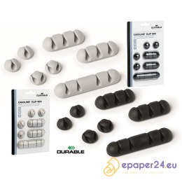 Klipsy do kabli Durable Cavoline Clip Mix grafitowe (7)