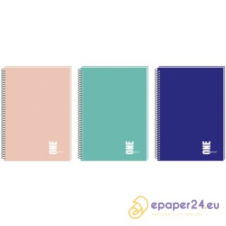 Kołozeszyt Interdruk One Color A4/80k kratka