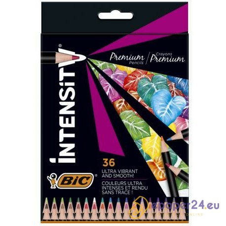 Kredki ołówkowe BiC Intensity Premium 36 kolorów Kredki ołówkowe BiC Intensity Premium 36 kolorów