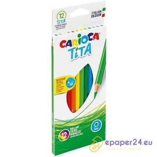Kredki ołówkowe Carioca Tita 12 kolorów