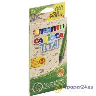 Kredki ołówkowe Carioca Tita 12 kolorów
