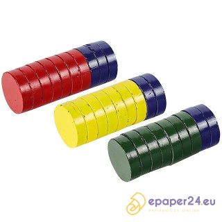 Magnesy do tablic Fandy śr.40mm mix kolorów (28)