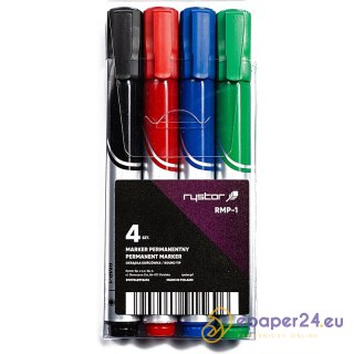 Markery permanentne Rystor RMP-1 4 kolory