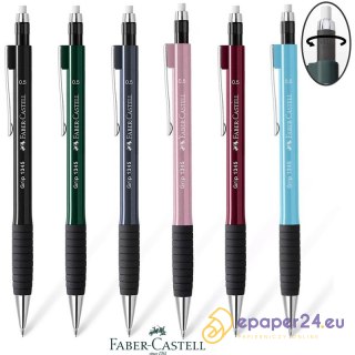 Ołówek automatyczny Faber-Castell Grip 1345 0.5mm metaliczny zielony