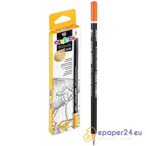 Ołówki techniczne Carioca 2B czarne (12) Ołówki techniczne Carioca 2B czarne (12)