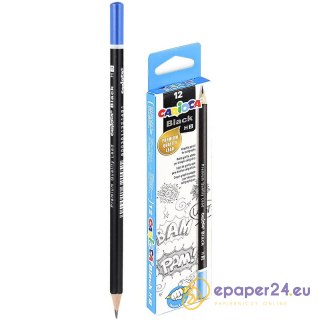 Ołówki techniczne Carioca H czarne (12)