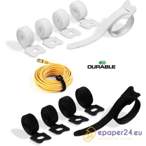 Opaski do kabli Durable Cavoline Grip Tie 10x200mm białe (5) Opaski do kabli Durable Cavoline Grip Tie 10x200mm białe (5)