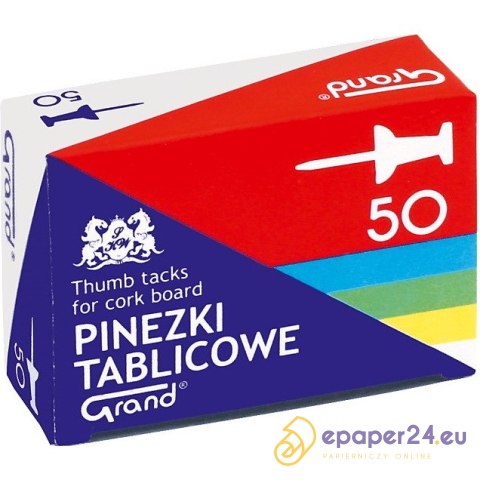 Pinezki do tablic Grand mix kolorów (50) Pinezki do tablic Grand mix kolorów (50)