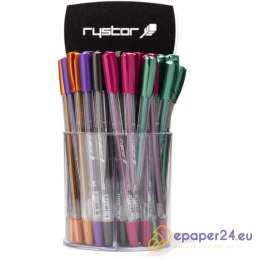 Pióro żelowe RYSTOR GZ-031 brokat niebieskie
