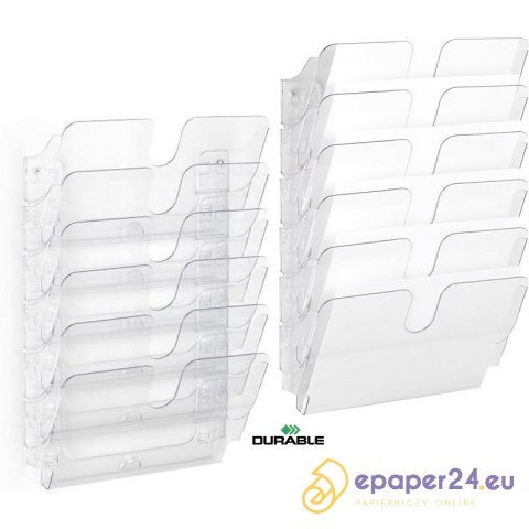Pojemnik na dokumenty Durable FelxiPlus A4 przezroczysty (6) Pojemnik na dokumenty Durable FelxiPlus A4 przezroczysty (6)