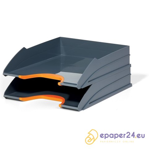 Półka na dokumenty Durable Varicolor A4 szaro-pomarańczowa (2) Półka na dokumenty Durable Varicolor A4 szaro-pomarańczowa (2)