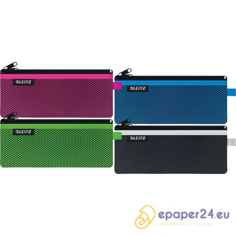 Saszetka Leitz Wow 8.5x21cm 2 kieszonki czarna Saszetka Leitz Wow 8.5x21cm 2 kieszonki czarna
